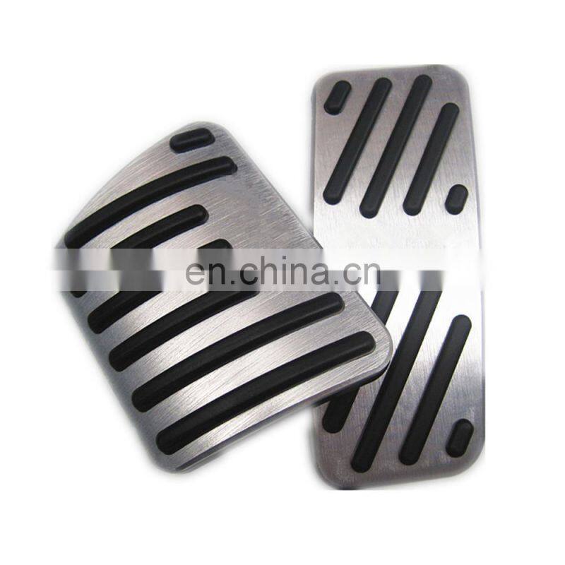 MT/AT Auto Pedal Aluminium Alloy Accelerator Rubber Brake Foot Pedal Pad Car for Cherokee