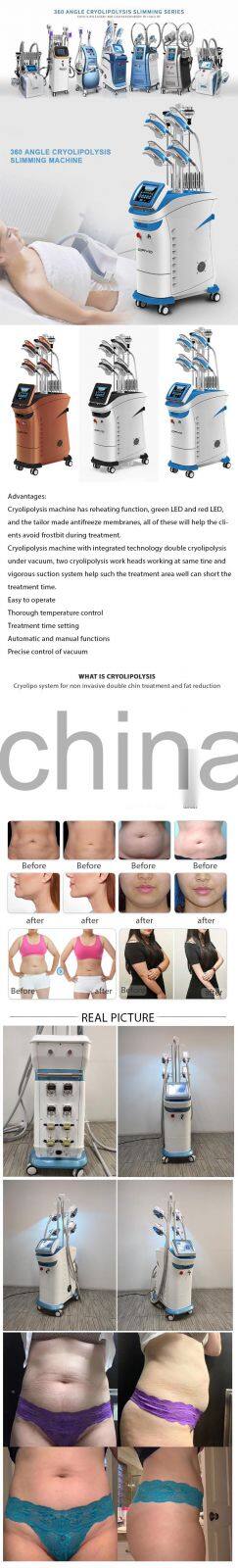 4 In 1 Cryolipolyse 5 handles lipo 40k Cavitation Rf Slimming Machine 360 Cryo Fat Freezing machine