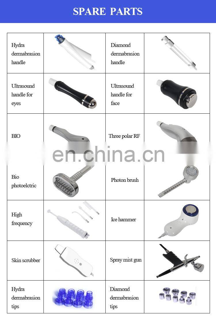 14 in 1 multifunctional oxygen jet peel clean skin whitening ultrasonic facial spa machine