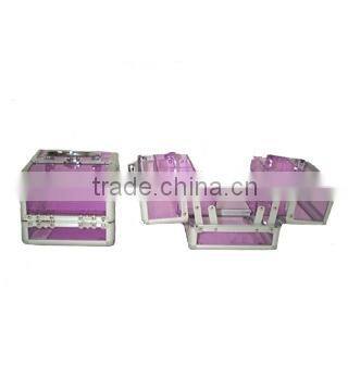 2015 new design Aluminum acryl case with drawer