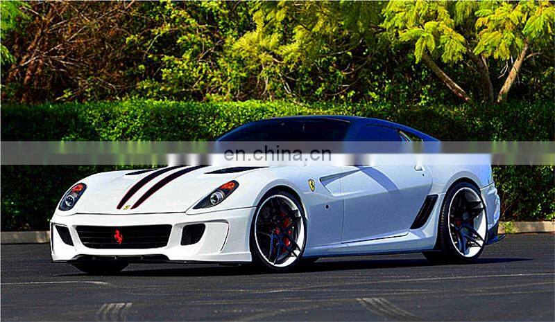 Runde Resin +Carbon Fiber Material For Ferrari 599 Upgrade Vorsteiner Style Body Kit Front Bumper Rear Bumper Side Skirt Spoiler