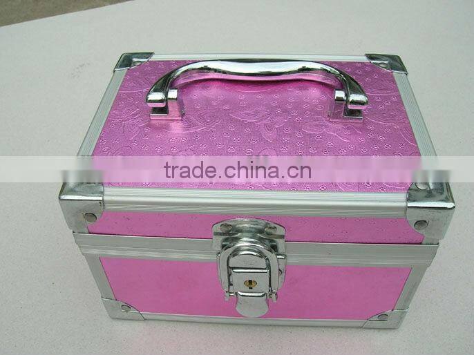 Aluminum Cosmetic Case Makeup Jewelry Beauty Case