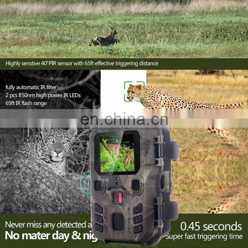 20MP 1080P Outdoor Wildlife Scouting Camera with PIR Sensor Waterproof IP65 MiNi301Mini Trail Camera hunting