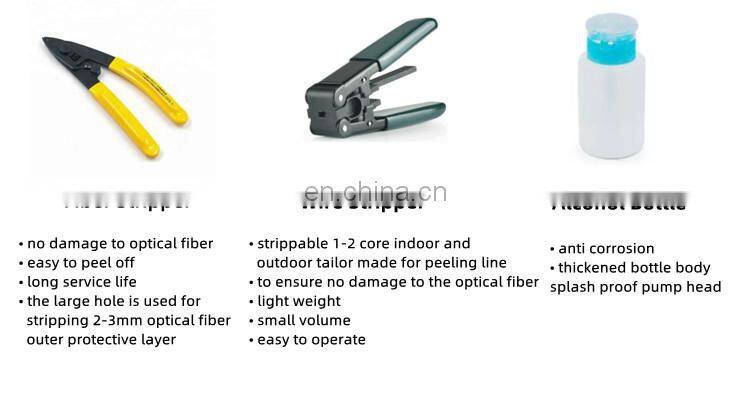 FTTH Fast Connector and Drop Cable tool kitFiber Optic Assembly Termination Tool Kit