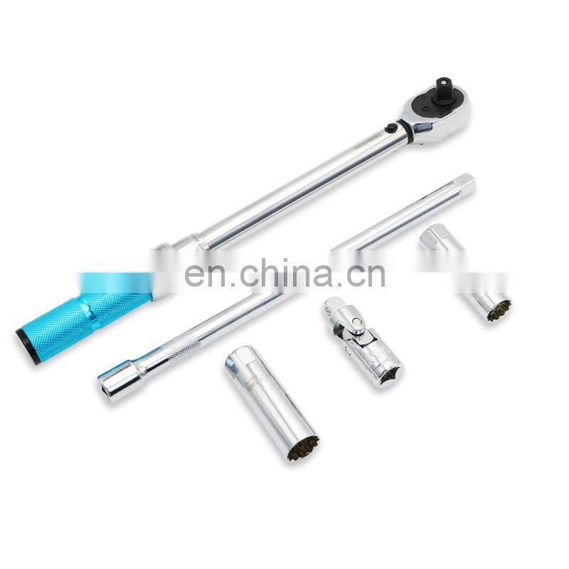 5pcs 3/8inch 5-60N.m Adjustable Torque Bicycle Repair Wrench Tools Kit Set Bike Repair