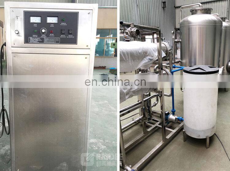 2000LPH potable ozone reverse osmosis packaged drinking water treatment system