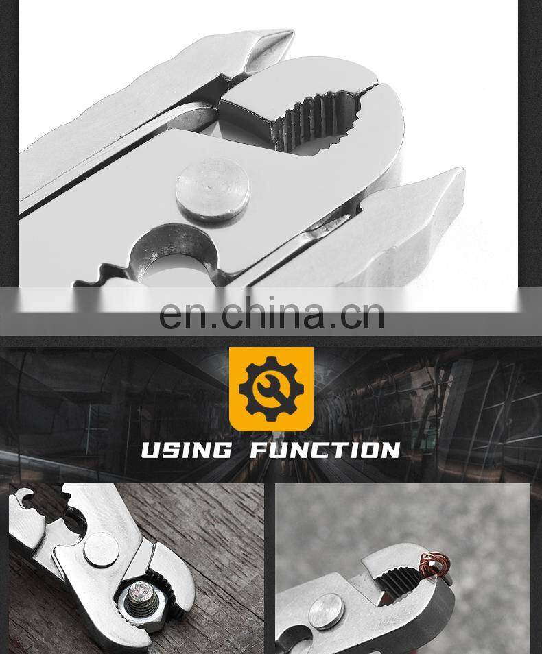Outdoor Multifunctional Tools Stainless Steel Pliers EDC Combination Folding Pocket Tools Gift Customization