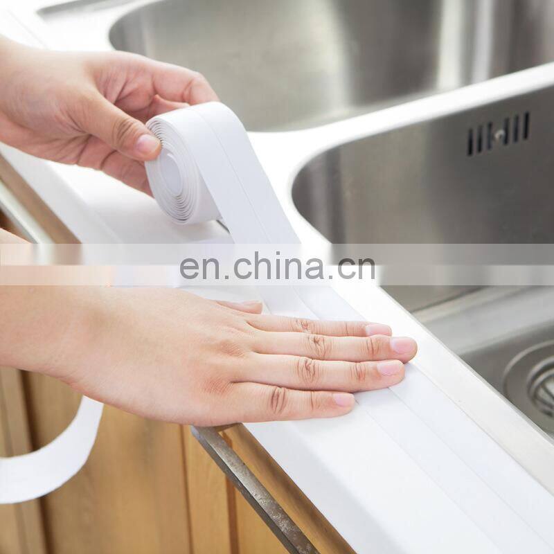 Bathroom Kitchen Accessories Shower Bath Sealing Strip Tape Caulk Strip Self Adhesive Waterproof Wall Sticker Sink Edge Tape