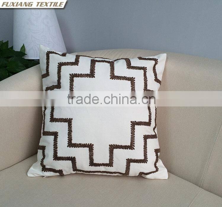 Embroidered Kinds Of Geometric Fingure Sofa Home Decor Cushion Cover