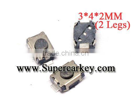 High quality Micro Switch 3*4*2 (with 2 legs) 10pcs/lot