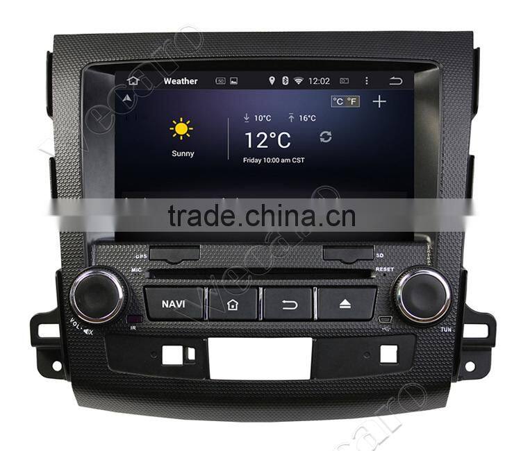 Wecaro 8" Android 4.4.4 car dvd player touch screen for mitsubishi outlander car audio WIFI 3G 1.6 ghz cpu 2006-2012