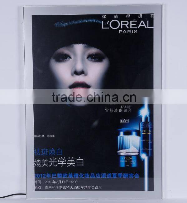 LED Slim Magnetic Light Box Suction Cap Frames