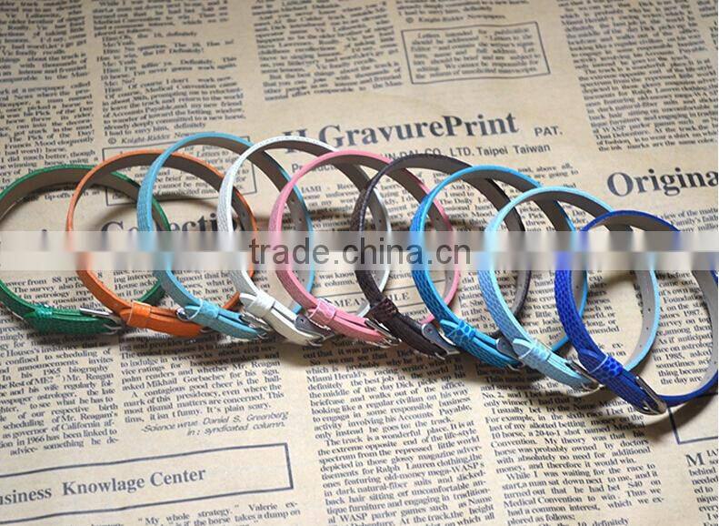 Supply 8MM Snakeskin Classic Hot Sale DIY PU Leather Bracelets