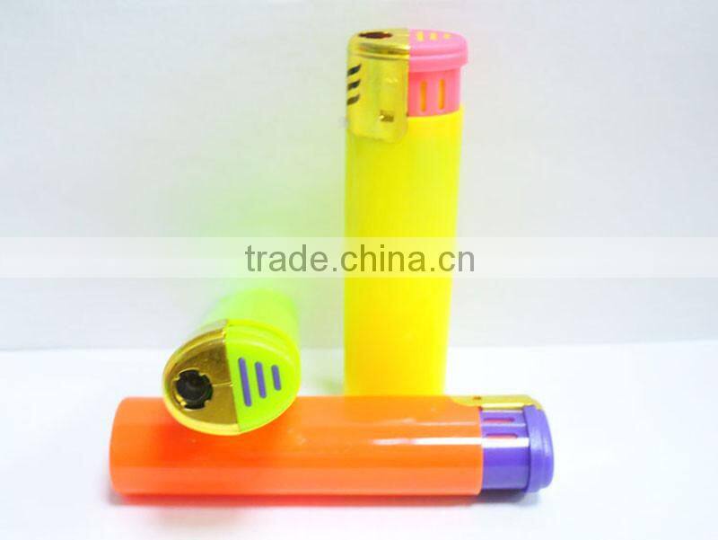 china wholesale round design electronic windproof gas refillable lighter