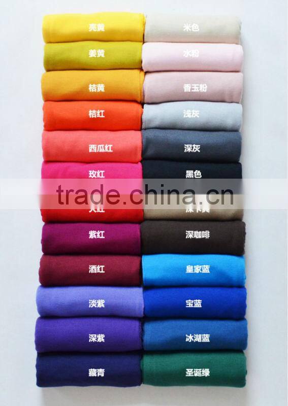 Wholesale Winter Classical Solid Color Plain Knit Jersey Scarf