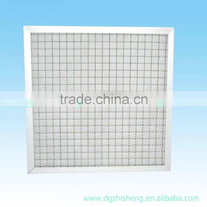 Aluminum frame air clean filter for HVAC system
