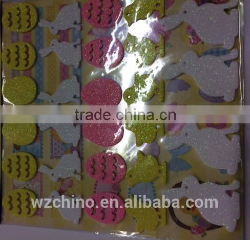 new design in stack easter bunny stickers