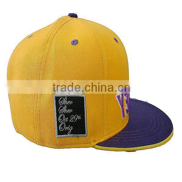 Custom new design 3D embroidery 6panel fitted hats