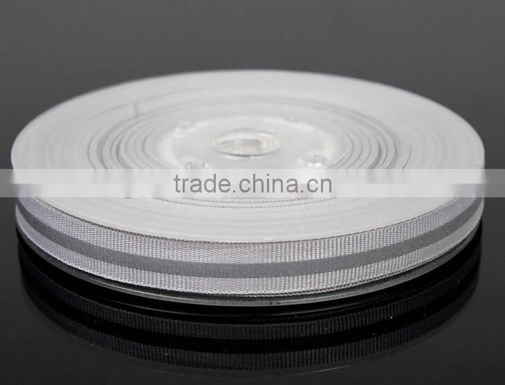 Webbing Wholesale,1.0cm,White polyester Reflective Slik Webbing,Strap, Luggage Apparel Accessories Webbing