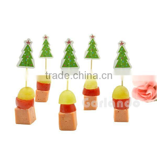 christimas custom cake flag pick cheese flag stick