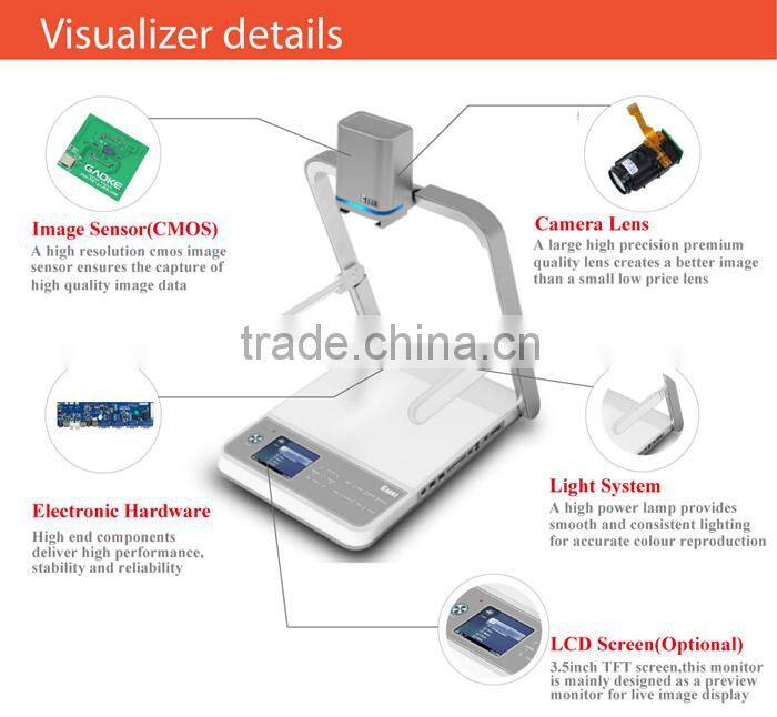 digital visualizer china cheap document camera and book scanners in educational equipment