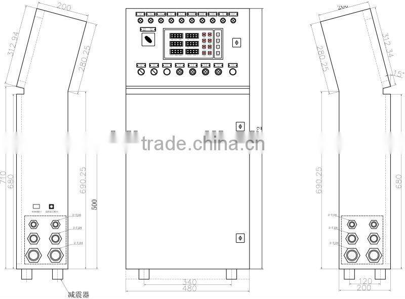 250kw/312.5kva Weichai power generator with Weichai filter