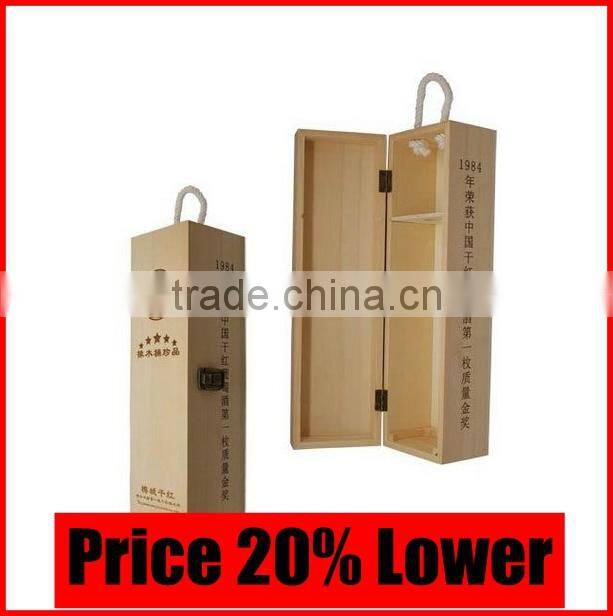 Wooden Wine Bottle Packaging Box, Custom Made Special Effects Printing Packaging Box Manufacturer