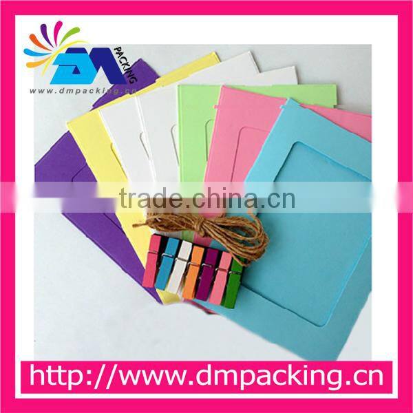 colorful paper photo paper frame for children