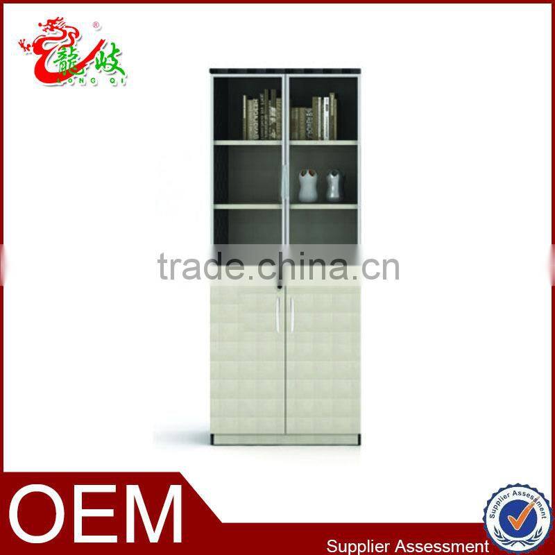2015 new design leather grain office display file cabinet M27-01-08