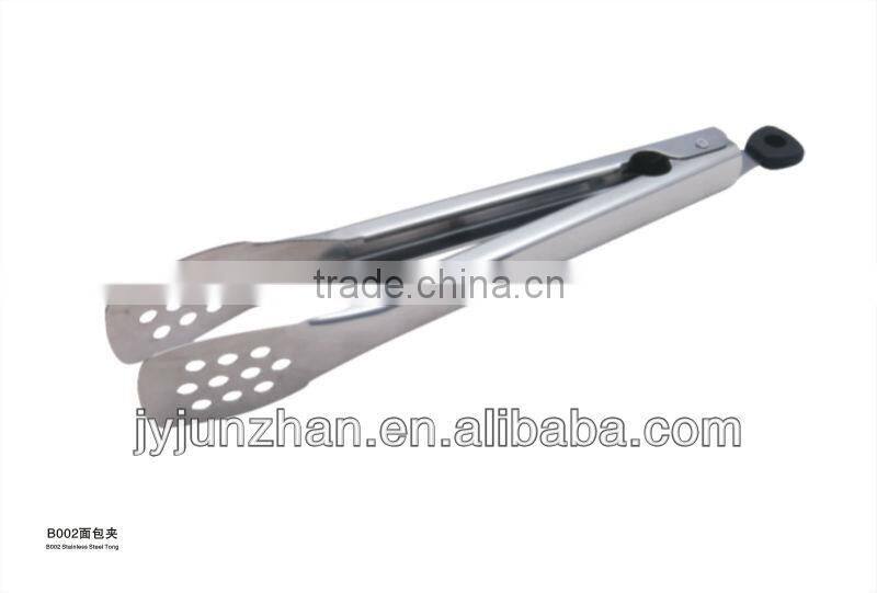 Stainless Steel430 Food Tongs made by Junzhan Stainless Steel Factory directly