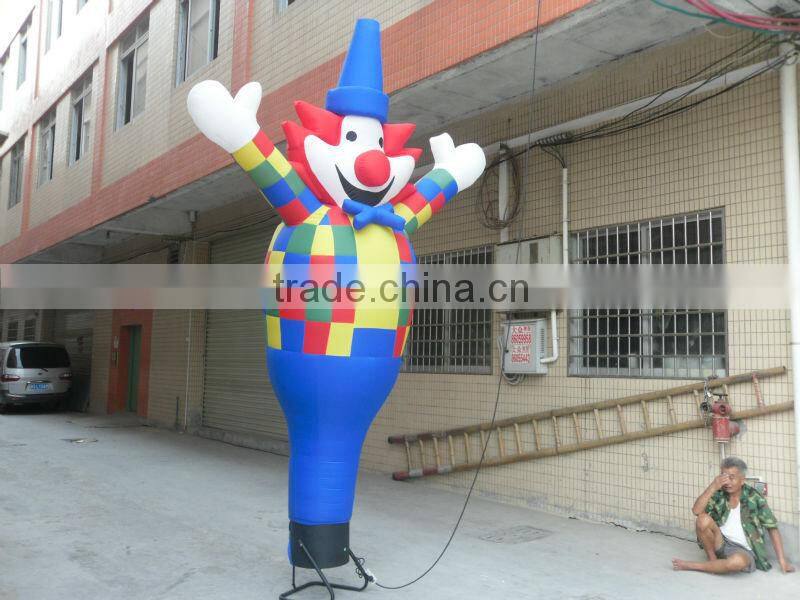 The clown air dancer with cartoon joker air dance ,buffoon cartoons