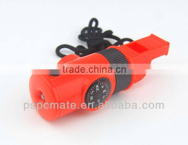 new promotional whistles with led light and compass