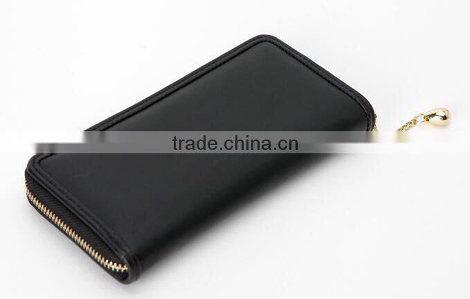 latest fashion design lozenge cross body metal long chain wallet