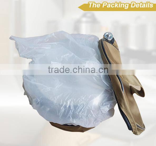 Foldable Camping Saucepan Frying Pan Stock Pot Stainless Steel Cookware Set