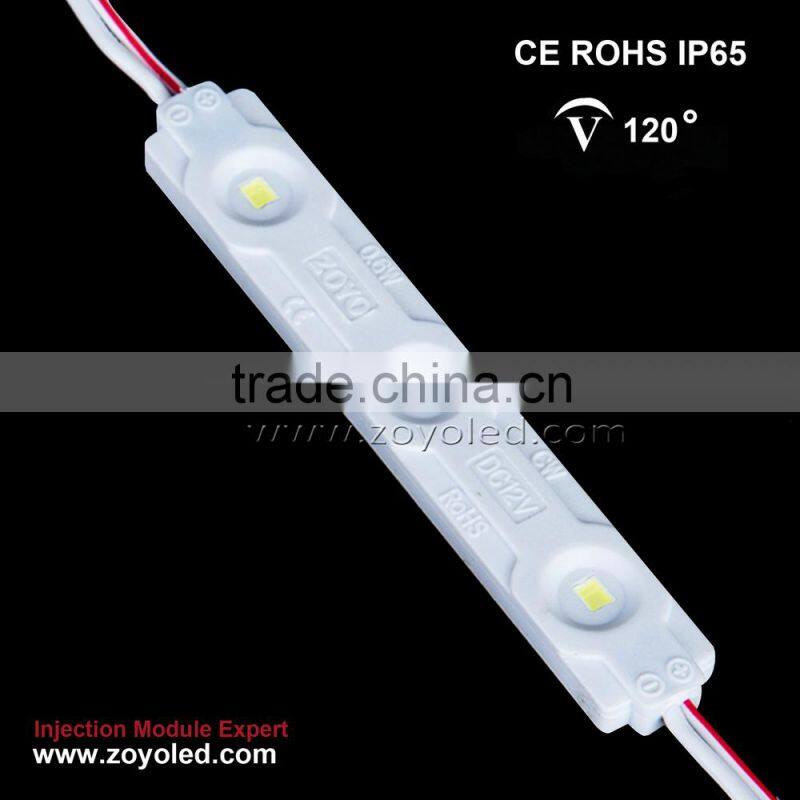 Factory high power LED module SMD2835 12V 3leds Waterproof for advertising Sign