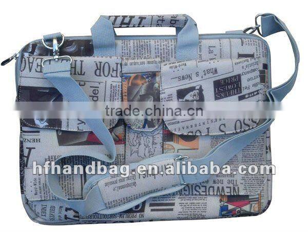 Newspaper England flad Laptop Bag Popular Durable waterproof&shockproof computer bag for tablet PC 2012