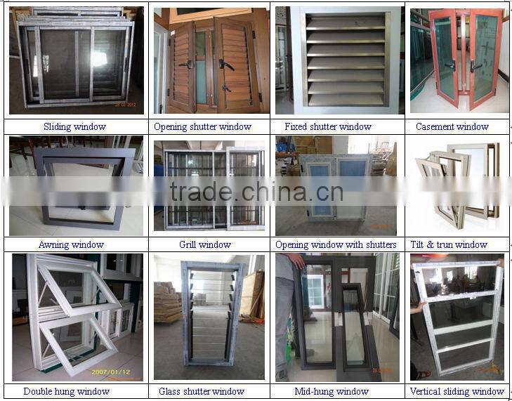 Energy saving and elegant pvc bay window in Guangzhou factory