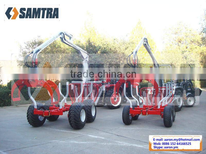 ZM8006 Log Trailers with Grapple, Forest Trailer
