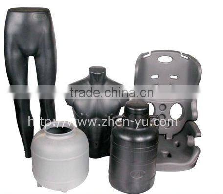 EBM machine making plastic mannequin
