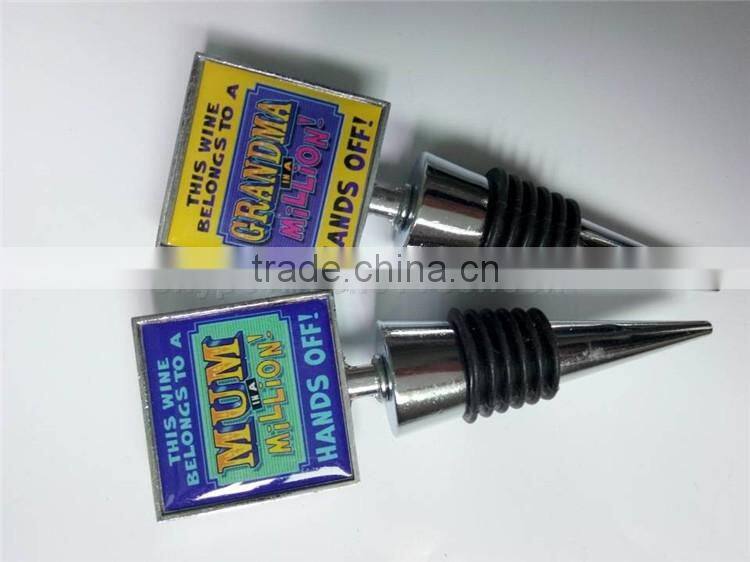 Popular Blank Square shape Bottle Wine Stopper