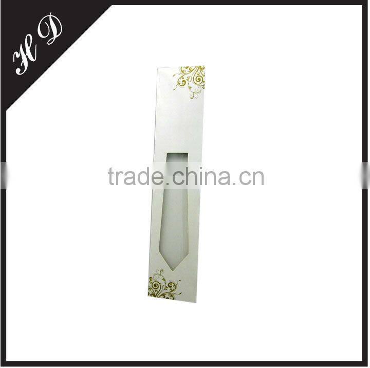Tie Envelope Box With Clear Pvc Window