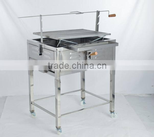 Smokeless adjustable charcoal bbq grill/Large barbecue grill