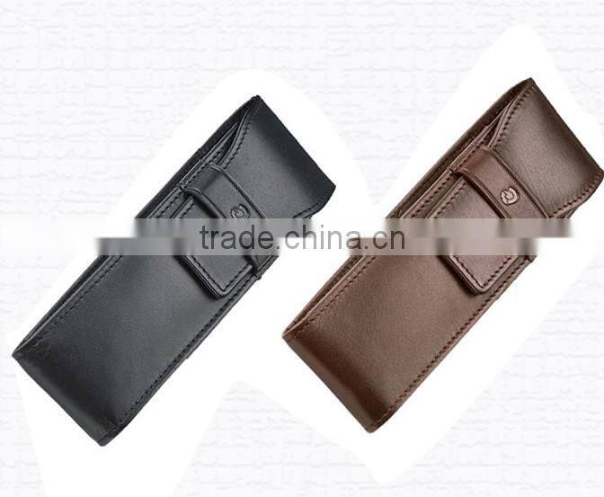 Retro Soft Handmade Leather Pen Case,wholesale pen case