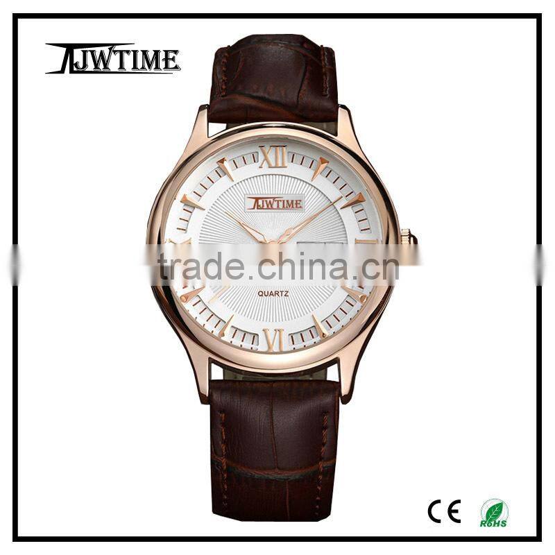 china wholesale leather watch/japan movt quartz watch stainless steel back,vintage watches/mens watches