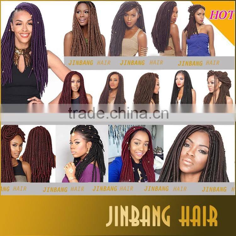 Janet Collection 2X Havana Mambo Twist Synthetic Dreadlocs New Premium Faux Locs Braids Crochet Twist Braid Hair dreadlocks