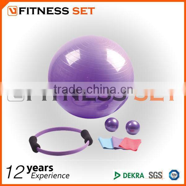 high quality Yoga set with brick and anti-burst ball eco-friendly exercise set for home use