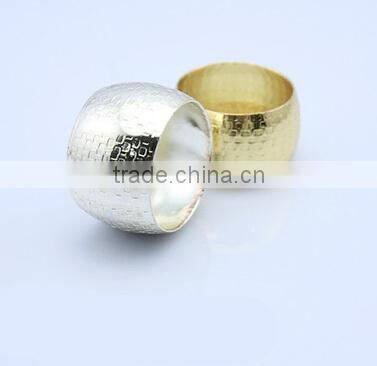 fashionable metal alloy napkin rings
