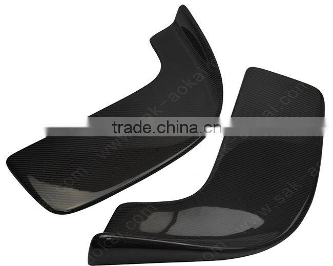 Front bumper splitter flap carbon fiber fit to all cars