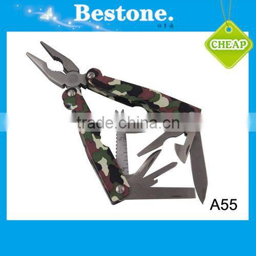 Stainless steel multi tool plier with aluminum handle