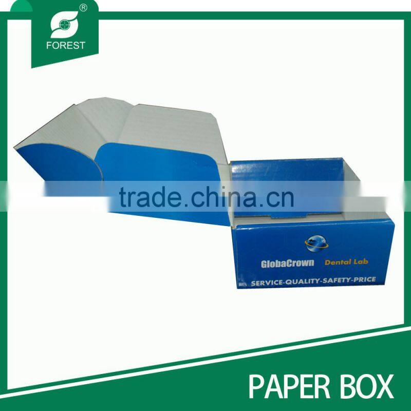 FOLDABLE FULL COLOR PRINTING CARTON FOR DENTAL LAB